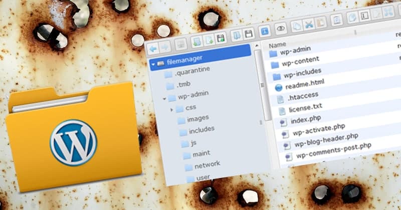 គេហទំព័រ WordPress ត្រូវបានវាយលុកតាមរយៈចន្លោះប្រហោងសុវត្ថិភាពតាមកម្មវិធីជំនួយលើ File Manager