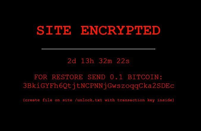 การเผยแพร่แรนซัมแวร์ปลอมมุ่งเป้าไปที่เจ้าของไซต์ WordPress ด้วย Scary Ransom Note