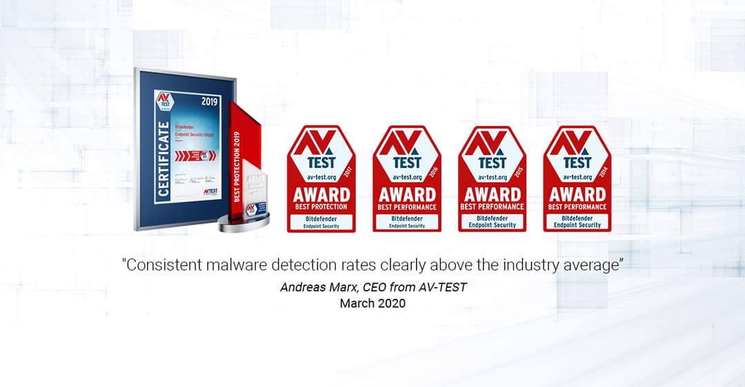 Bitdefender ជាប់ចំណាត់ថ្នាក់លេខ ១ ក្នុងលទ្ធផល AV-Test Halfway ចូលដល់ឆ្នាំ ២០២០